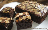 Resep Brownies Cokelat Almond