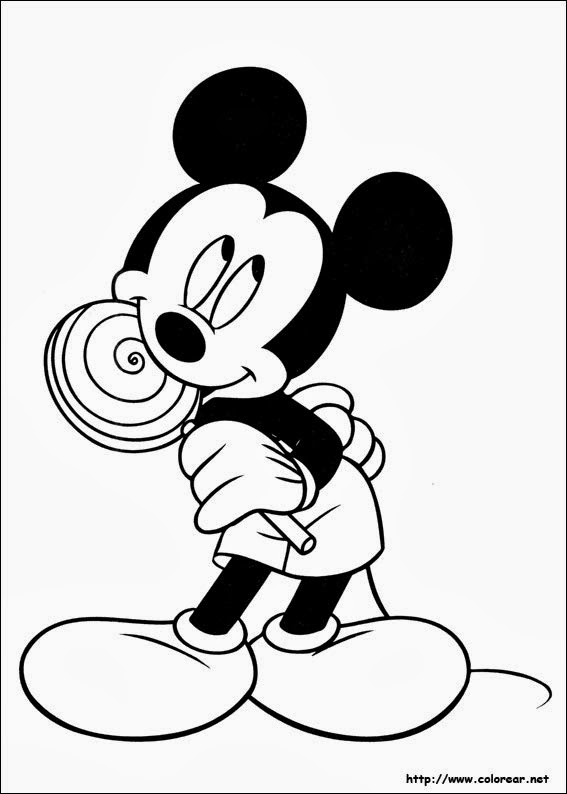 Dibujo de mickey para colorear | Desmotivaciones tristes