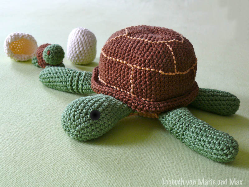 Logbuch von Marie und Max: Amigurumi Schildkrote
