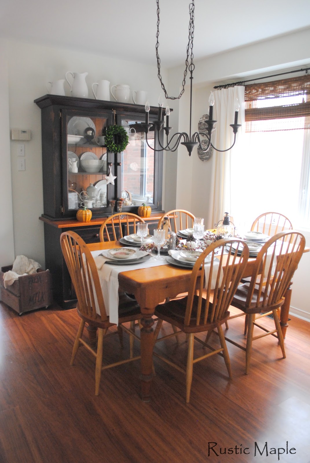 neutral fall dining room tour