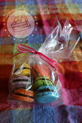 rainbow baby shower rainbow macarons