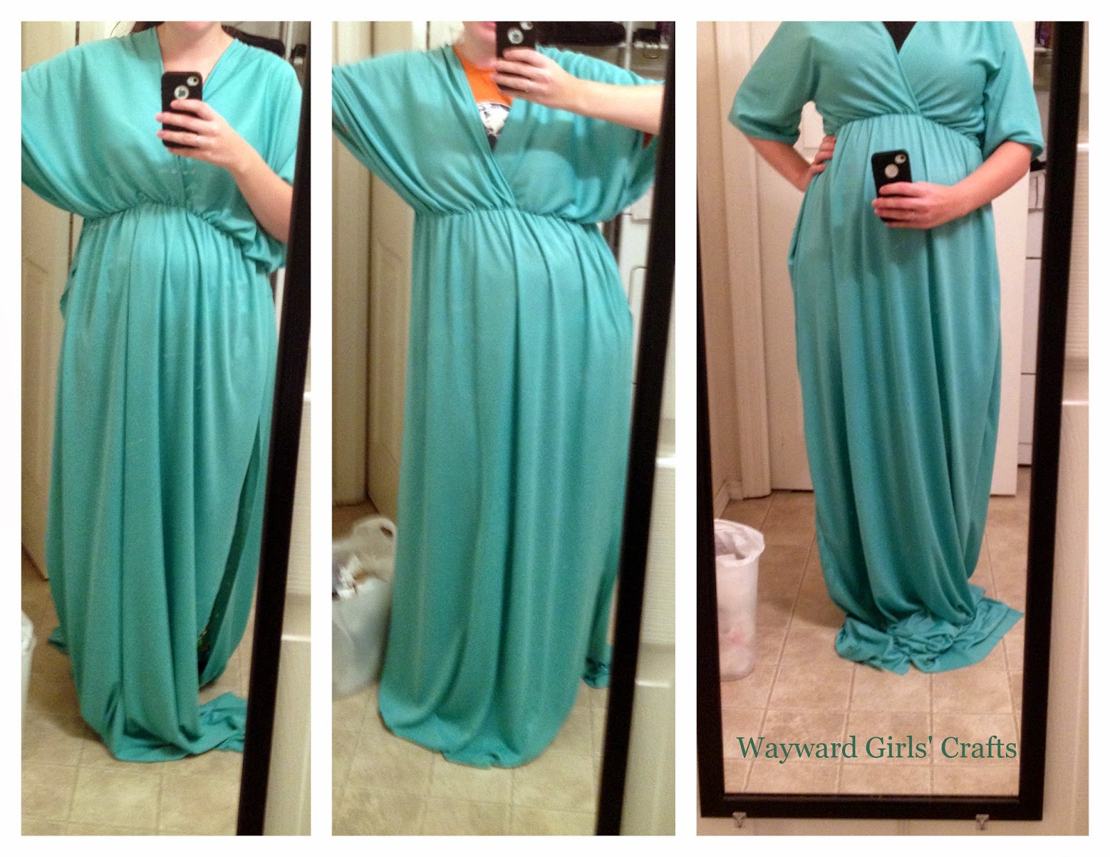 Wayward Girls' Crafts DIY Maternity Maxi Dress