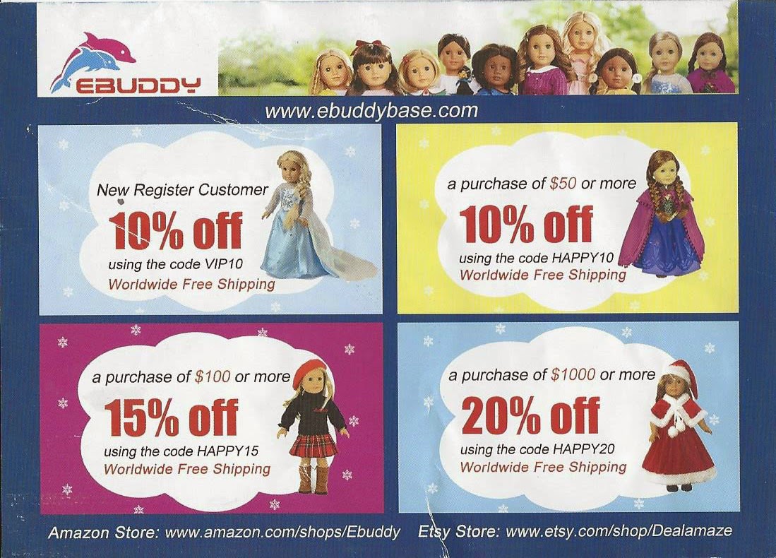 All Things Doll Guess What....Coupon Codes!