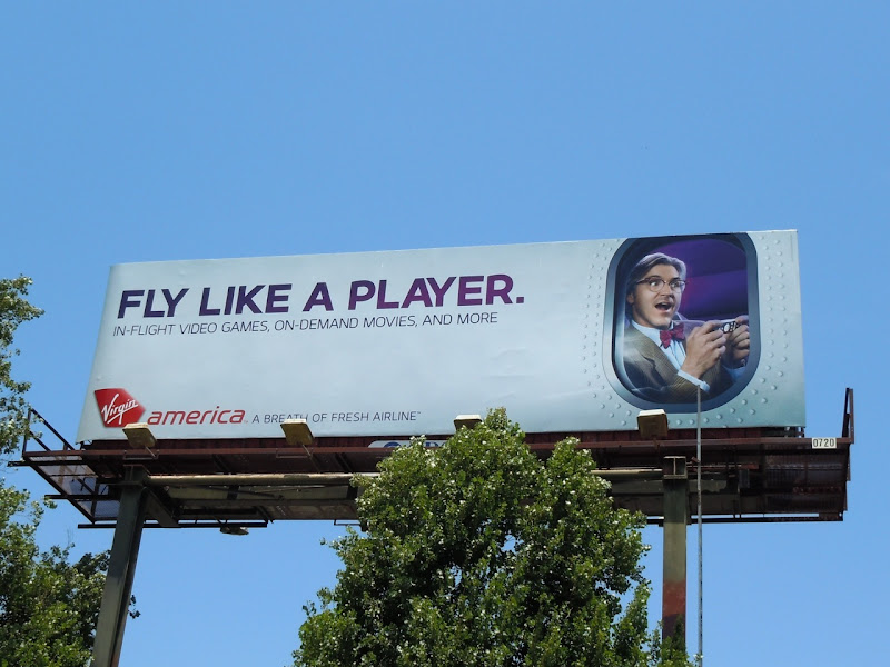 Virgin Fly like a player billboard