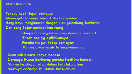 Puisi Dermaga Dan Perahu Rasa Puisi Dermaga Dan Perahu Rasa