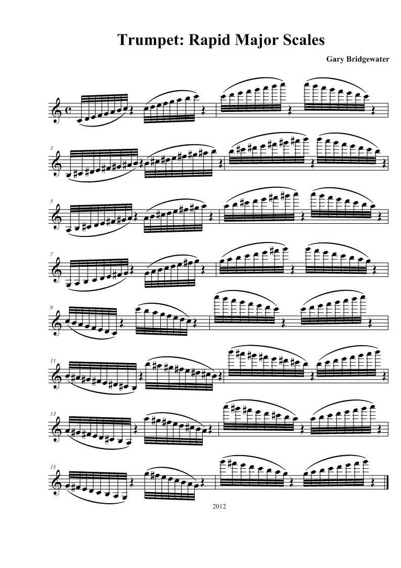 Trumpet Scales
