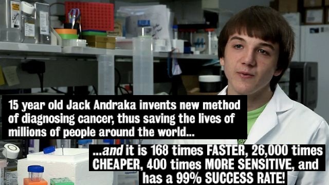 15 year old discover method to diagnose cancer using easy method