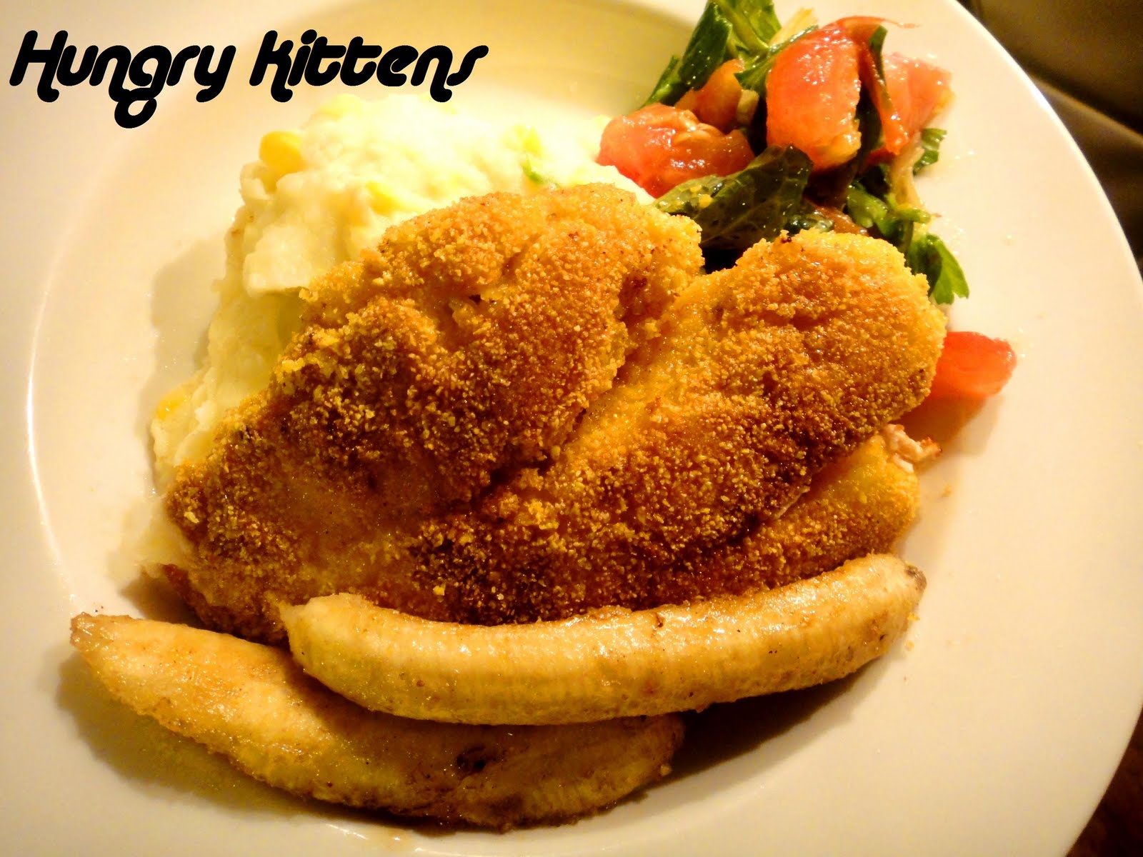 Hungry Kittens Jamie Oliver's Polentacrusted Chicken with Sweetcorn