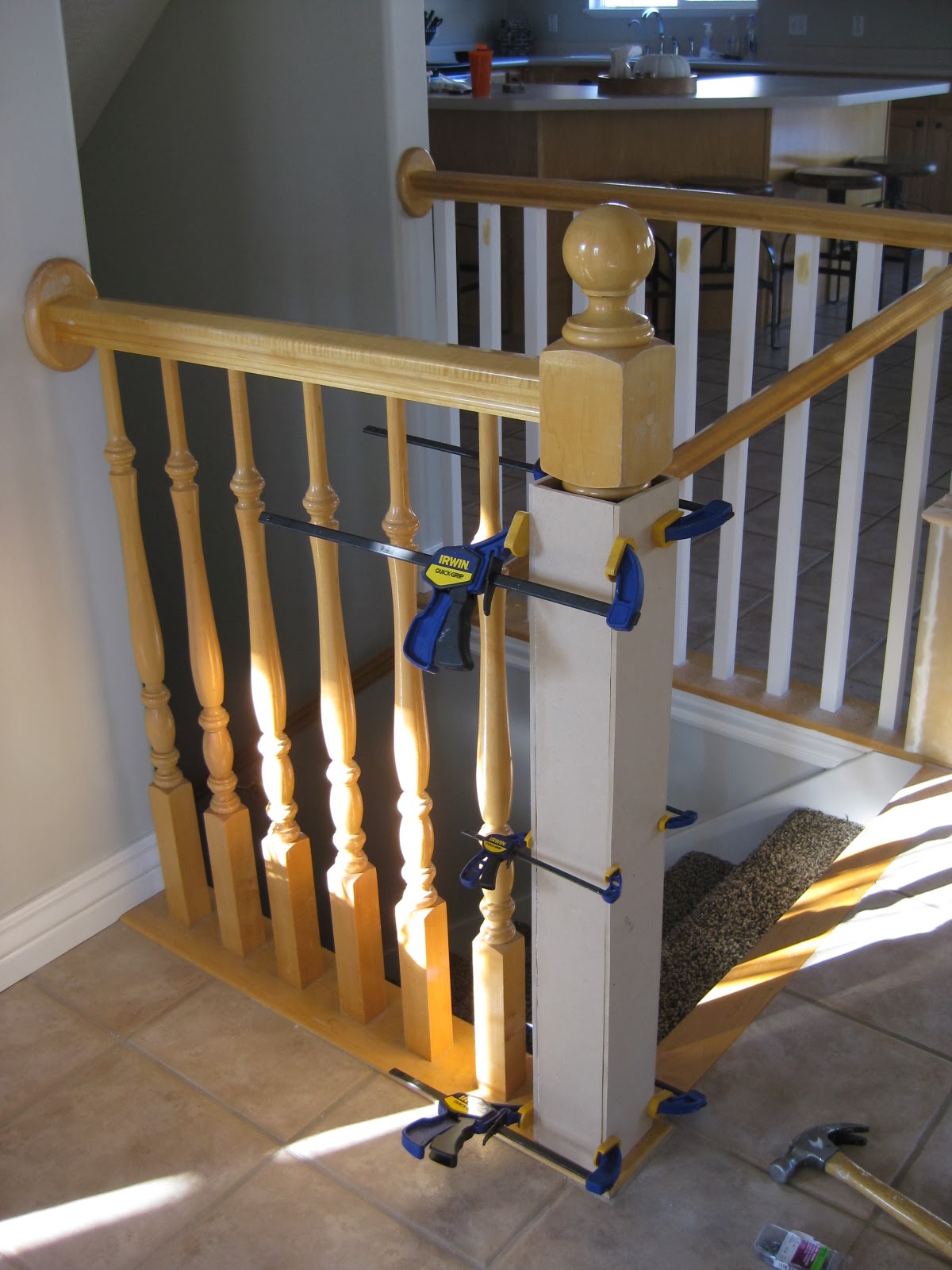 TDA decorating and design DIY Stair Banister Tutorial Part 1