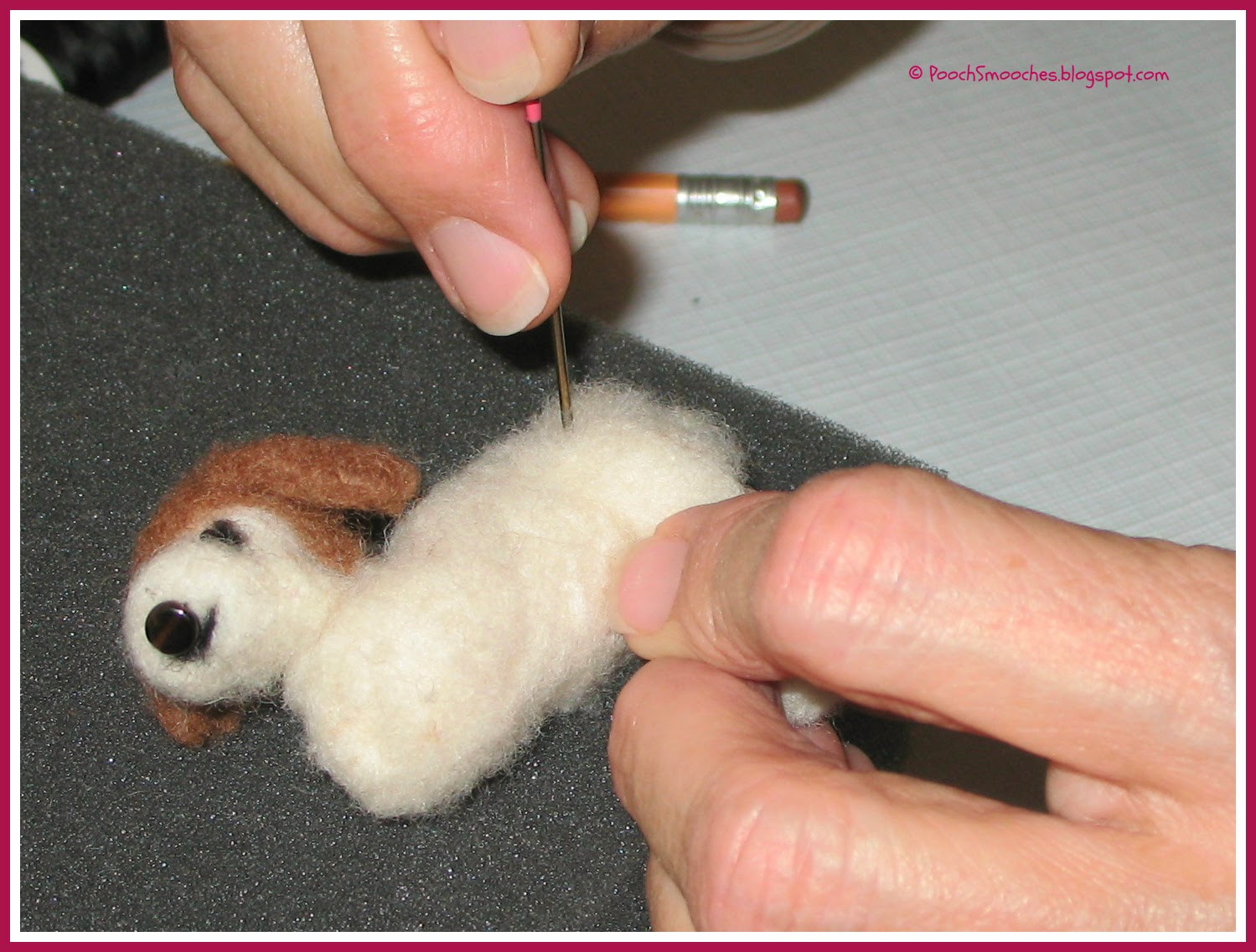 Pooch Smooches How To Needle Felt a Dog There Will Be Blood