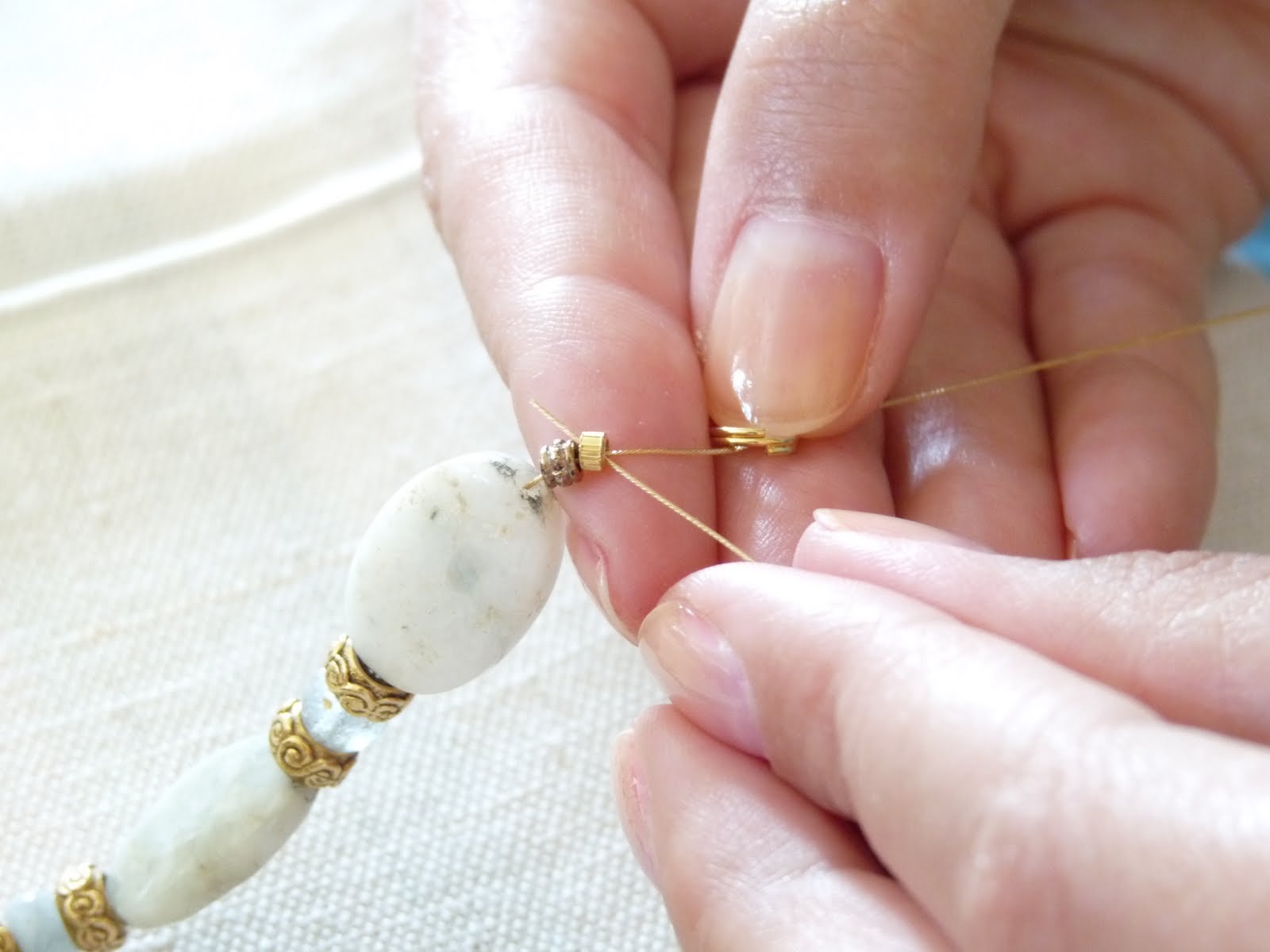 How to String Beads, Add a Clasp, and Use a Set of Crimp Pliers (Plus a