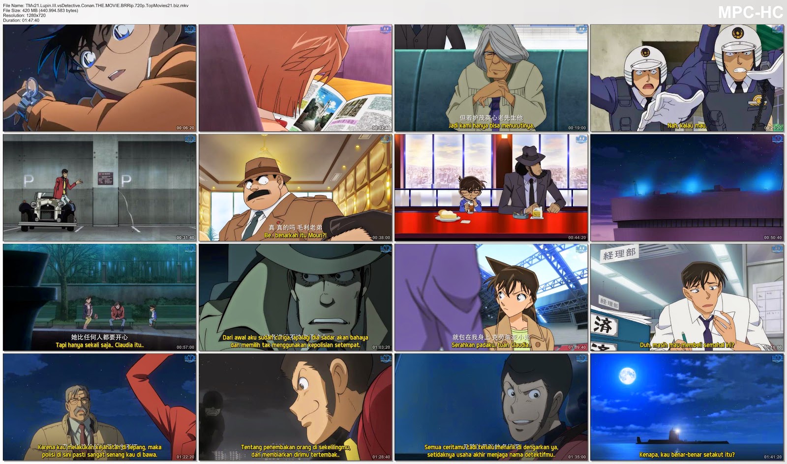 Free Download Lupin 3 Vs Detective Conan The Movie (2013) Subtitle ...