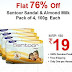 Santoor Sandal & Almond Milk Soap(Pack of 4), 100g Each @ Rs.19 + Free Shipping at Ebay.in