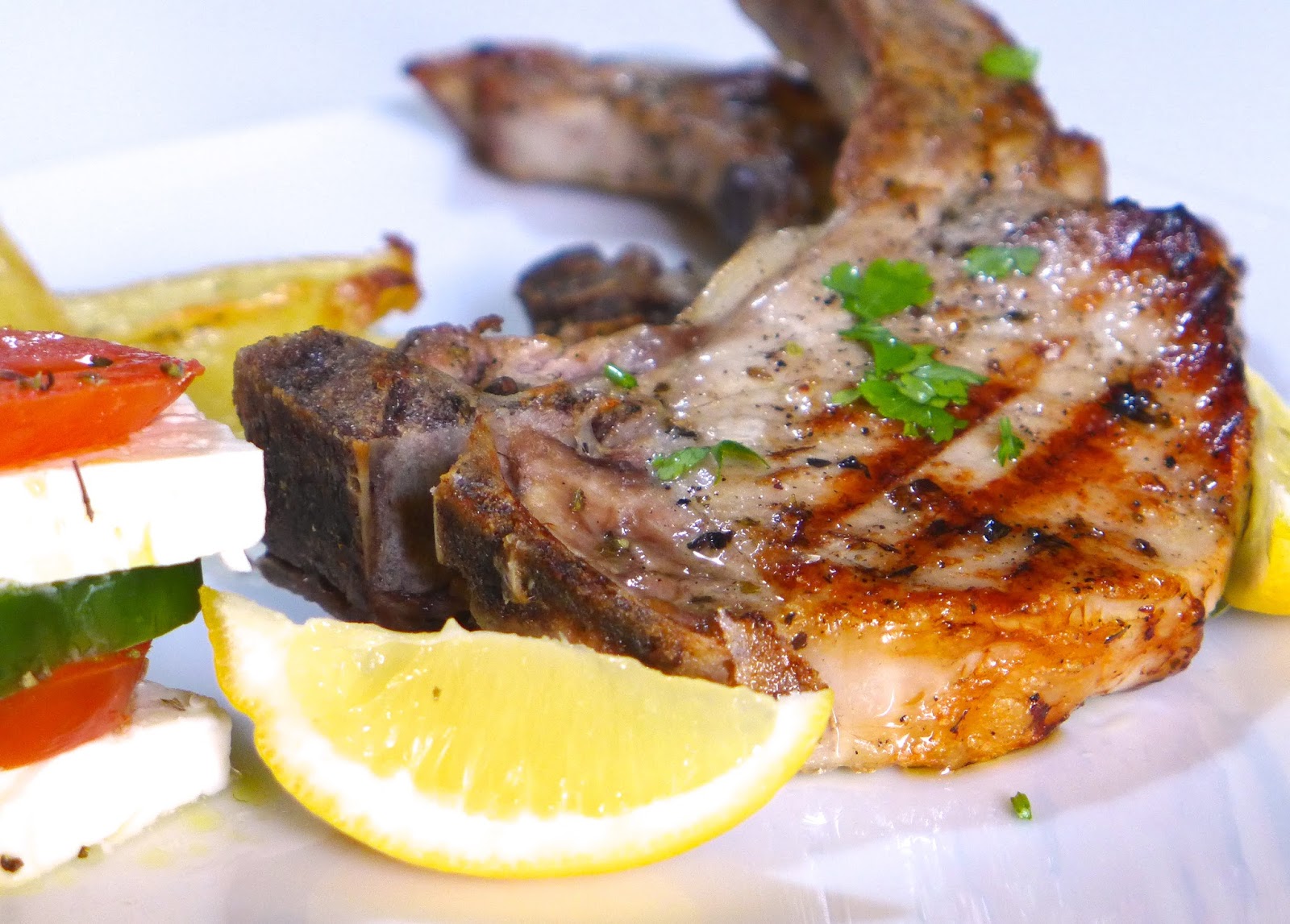 THE TASTE OF GREECE GREEK PORK CHOPS