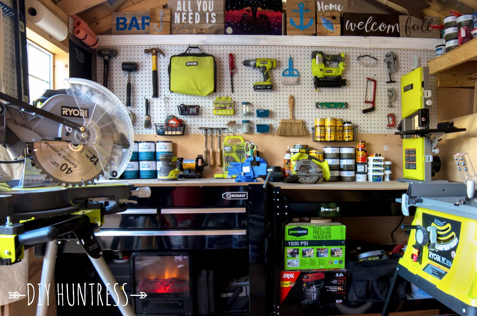 26 ideas to organize your workshop (which I need since my workshop is  TINY..)