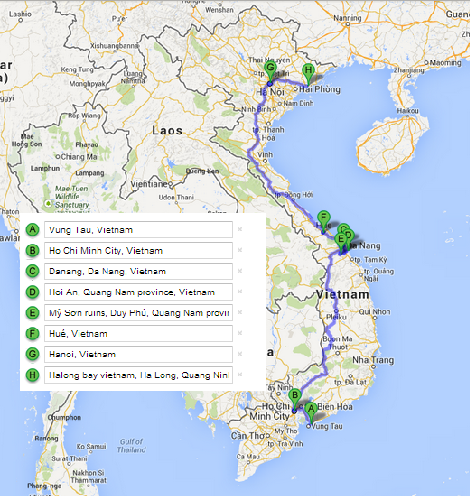 OUR VIETNAM ITINERARY