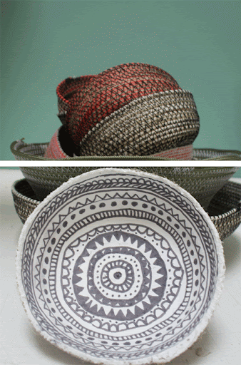 Ovis Aries Baskets(?) made out of yarn