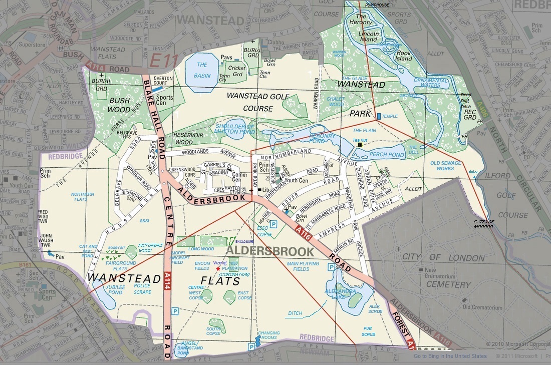 Wanstead Birder Map of Wanstead Flats & Wanstead Park