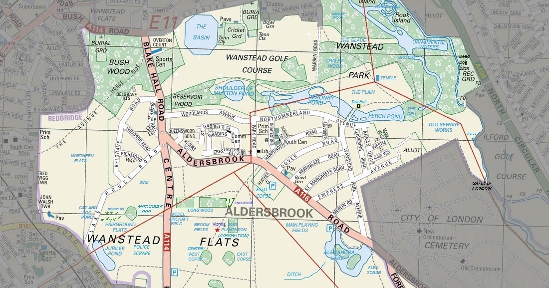 Wanstead Birder Map of Wanstead Flats & Wanstead Park
