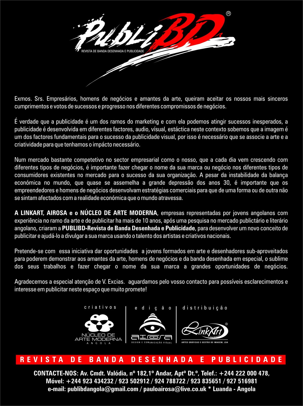 carta de apresentação de empresa