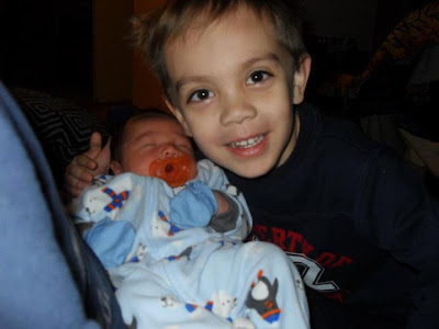 The big brother with his little brother.