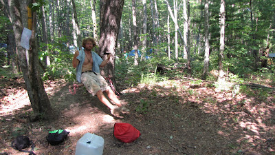 swing set up at rainbow gathering Cherokee national forest TN