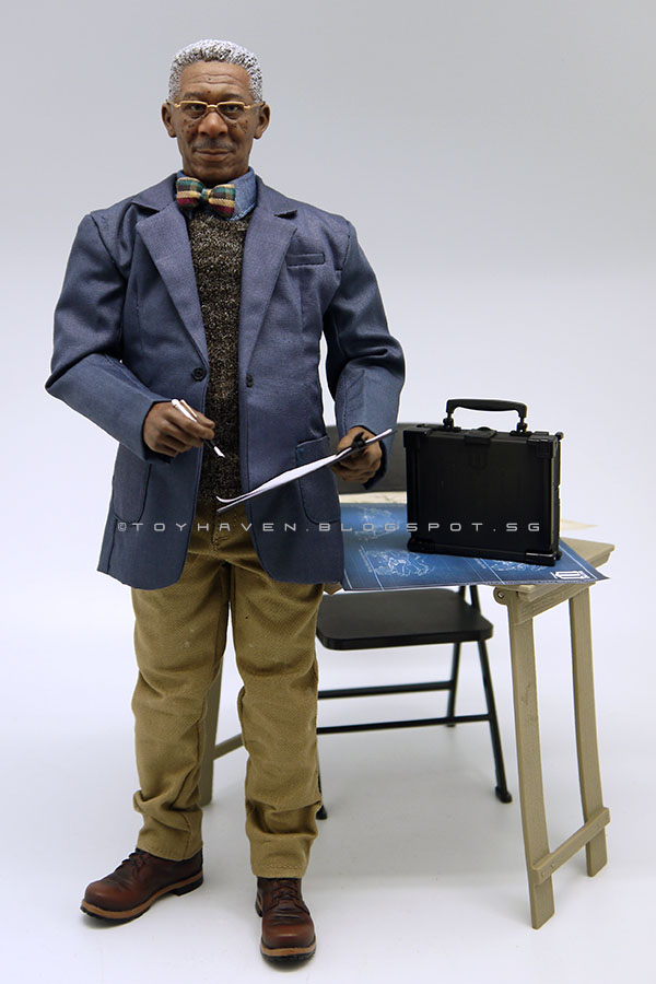Morgan Freeman Box_Set 1/6 Male Action Figure In Black Suits DSTOYS DS01 Doll 