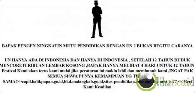 Penolakan sistem Ujian Nasional Penolakan sistem Ujian Nasional