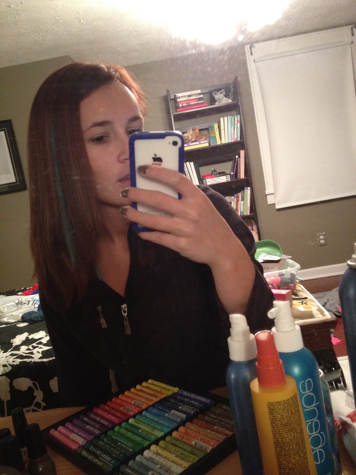 Hello Miss Chelsea Hair Play oil pastels