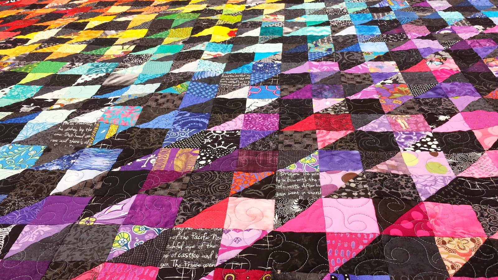 Lovely Frankenstein's Quilting Laboratory Mental Health Quilt "Finished"