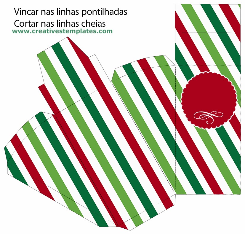 Caixa Fatia de bolo para o natal Caixa Fatia de bolo para o natal