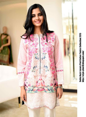 SNT-12 Ready To Wear Cotton Tunic Designed By Sobia Nazir design-no-snd12-from-sobia-nazir-luxury-pret-cotton-tunic-collection-2015