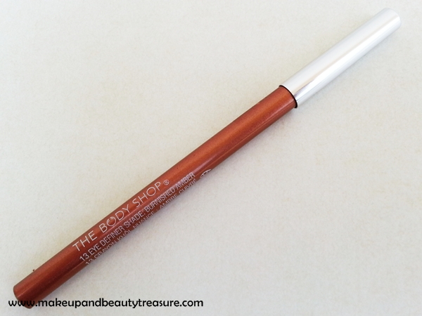 The Body Shop Metallic Eye Definer ’13 Burnished Amber’ Review, Swatches & EOTD