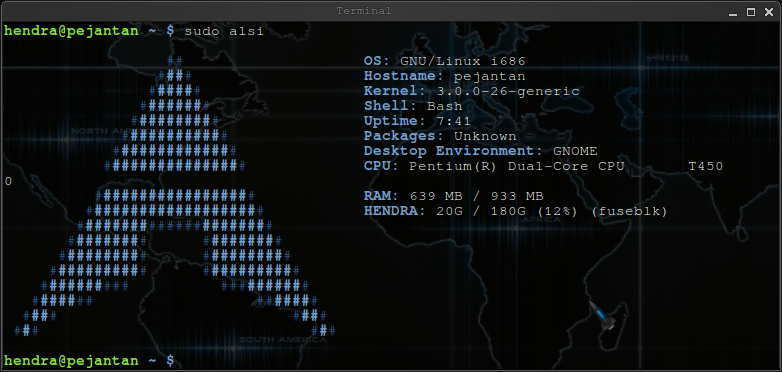 ubuntu Terminal Bergaya Arch di Ubuntu