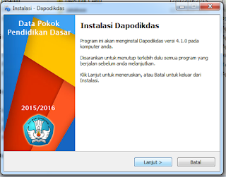 Panduan Instal Dapodik 4 1 0 Terbaru Semester Genap 2015 2016