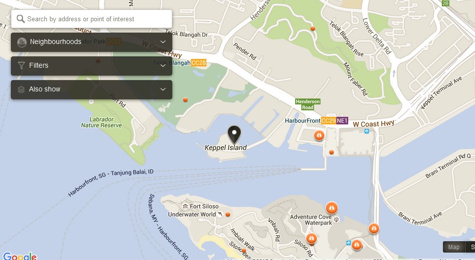 Keppel Bay Sailing Academy Singapore Map Tourist Attractions in Singapore About Singapore