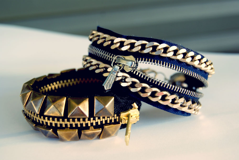 Wardrobe Recycle How to Make Zipper Bracelets!