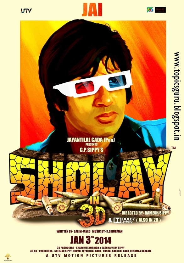 hindi movie sholay 3d download