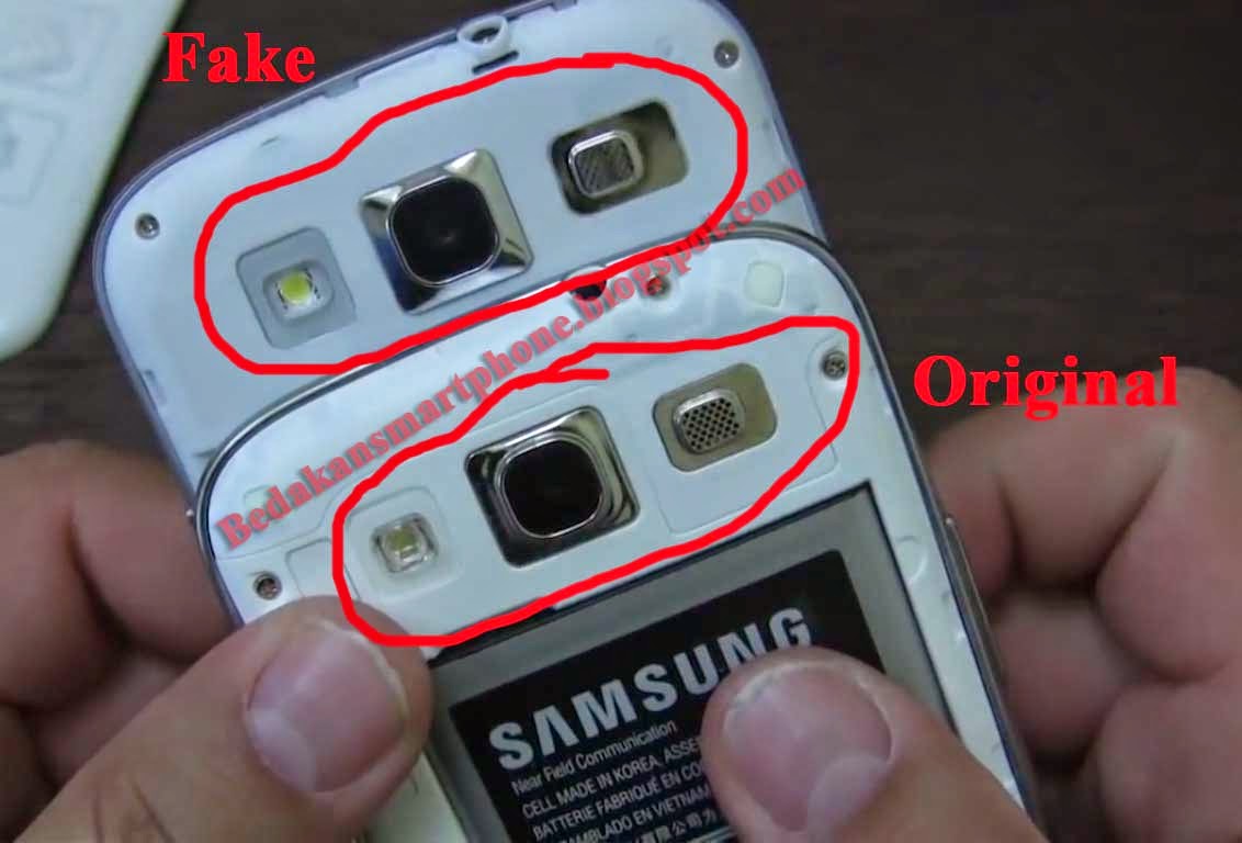 Perhatikan Baut, Kamera dan Lampu Flash  Samsung Galaxy S3 Supercopy