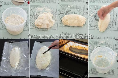 免揉麵包製作圖 No-Knead Crusty Bread Procedures02