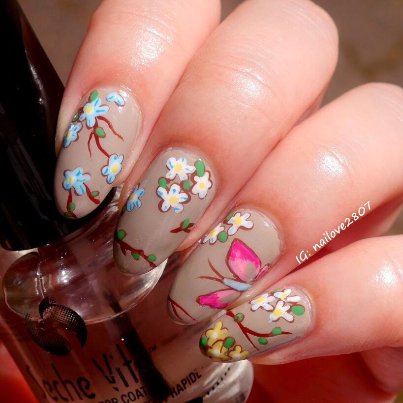 Magically Polished Nail Art Blog Besties Twins Nails Cherry