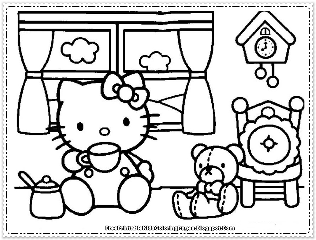 Hello Kitty Coloring Pages For Girls Free Printable Kids Coloring Pages