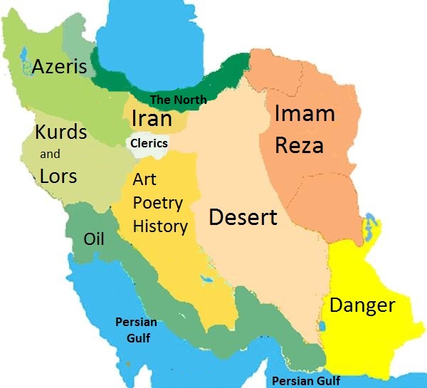 clich map of iran