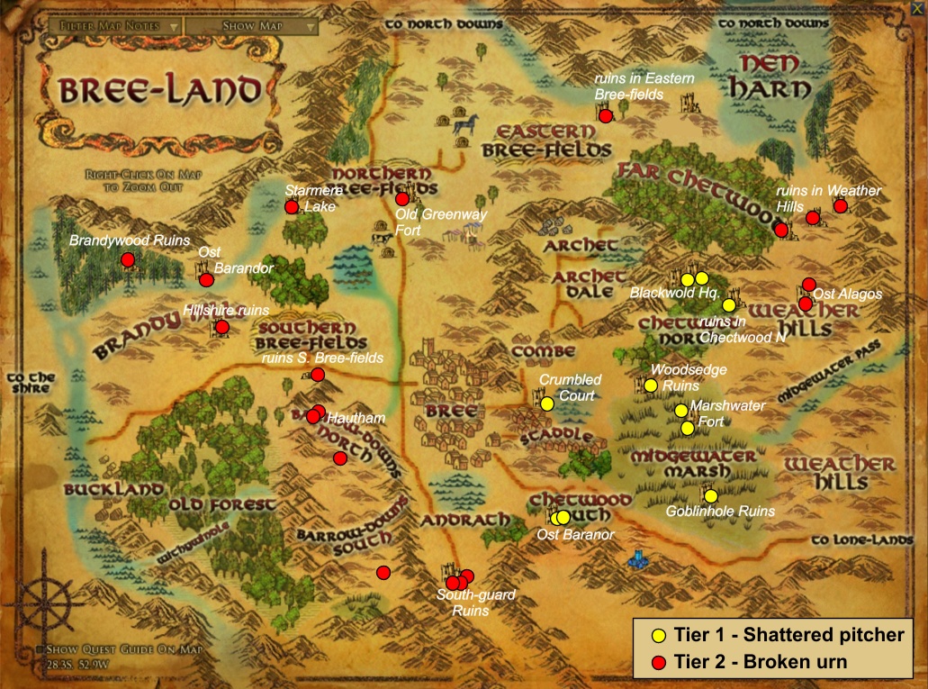 Wonderful Places In Lotro S Middle Earth Finding Scholar Artifacts In Lotro