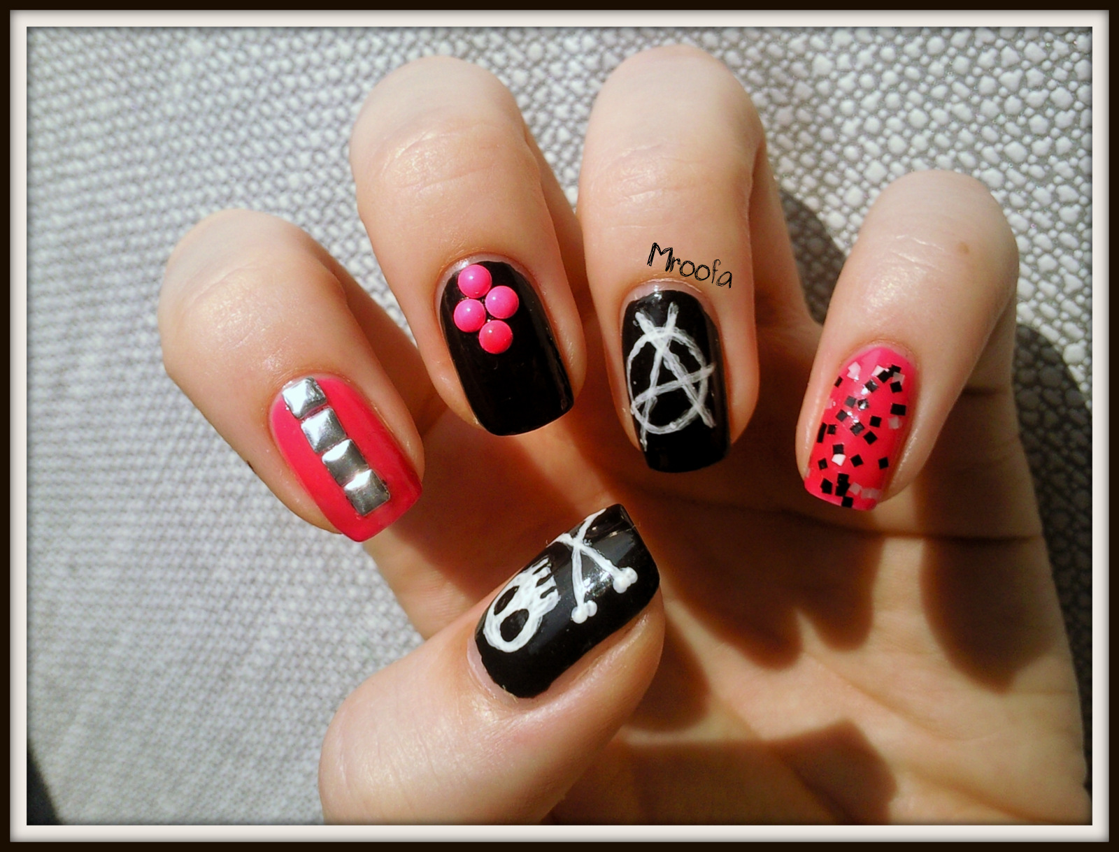 1. "Studded Punk Rock Nails" - wide 7