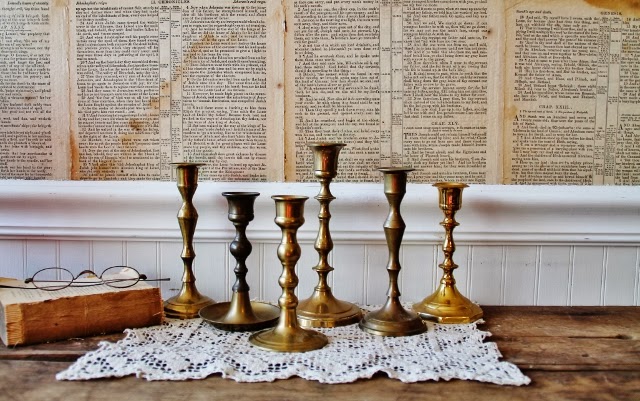 Vintage Brass Candle Holders available from Knick of Time Vintage Brass Candle Holders available from Knick of Time