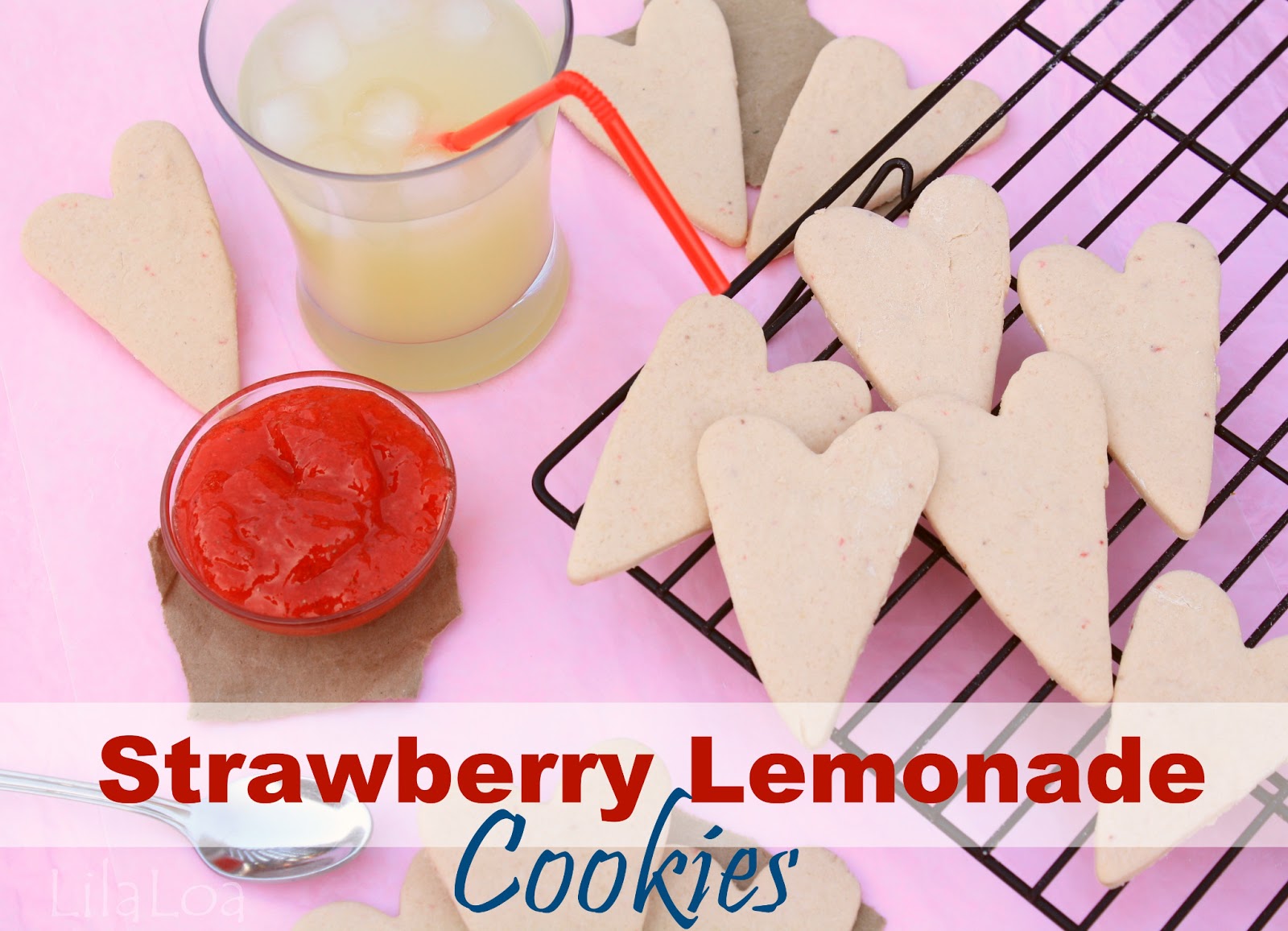 Strawberry Lemonade Roll Out Cookies (Recipe)