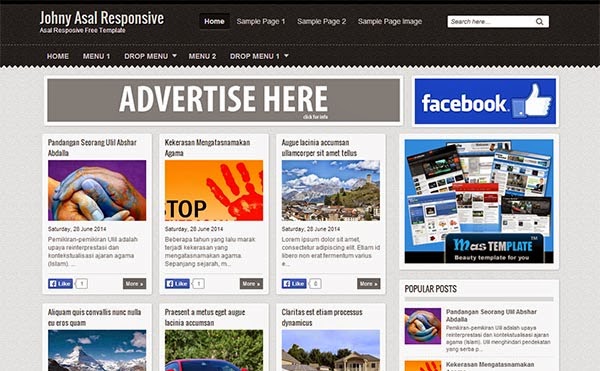 Johny Asal Responsive Blogger Template Johny Asal Responsive Blogger Template