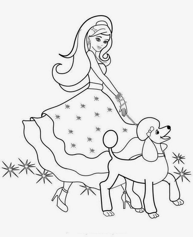 desenhos da barbie para colorir coleção 1 desenhos para colorir