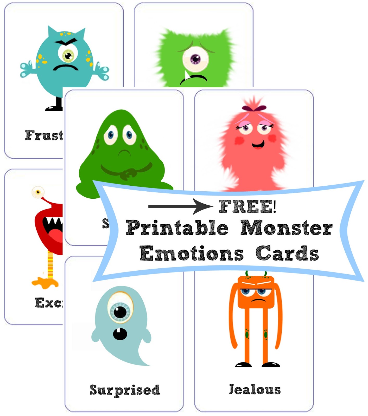 It is a photo of Unforgettable Printable Emotion Cards It's just a picture of Unforgettable Printable Emotion Cards